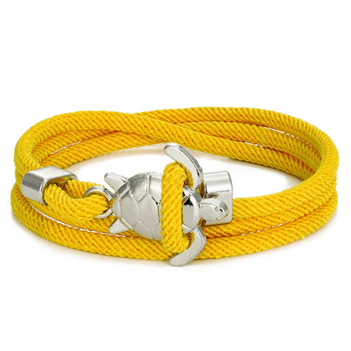 Pulsera de cuerda náutica ajustable de múltiples vueltas Serie Marina