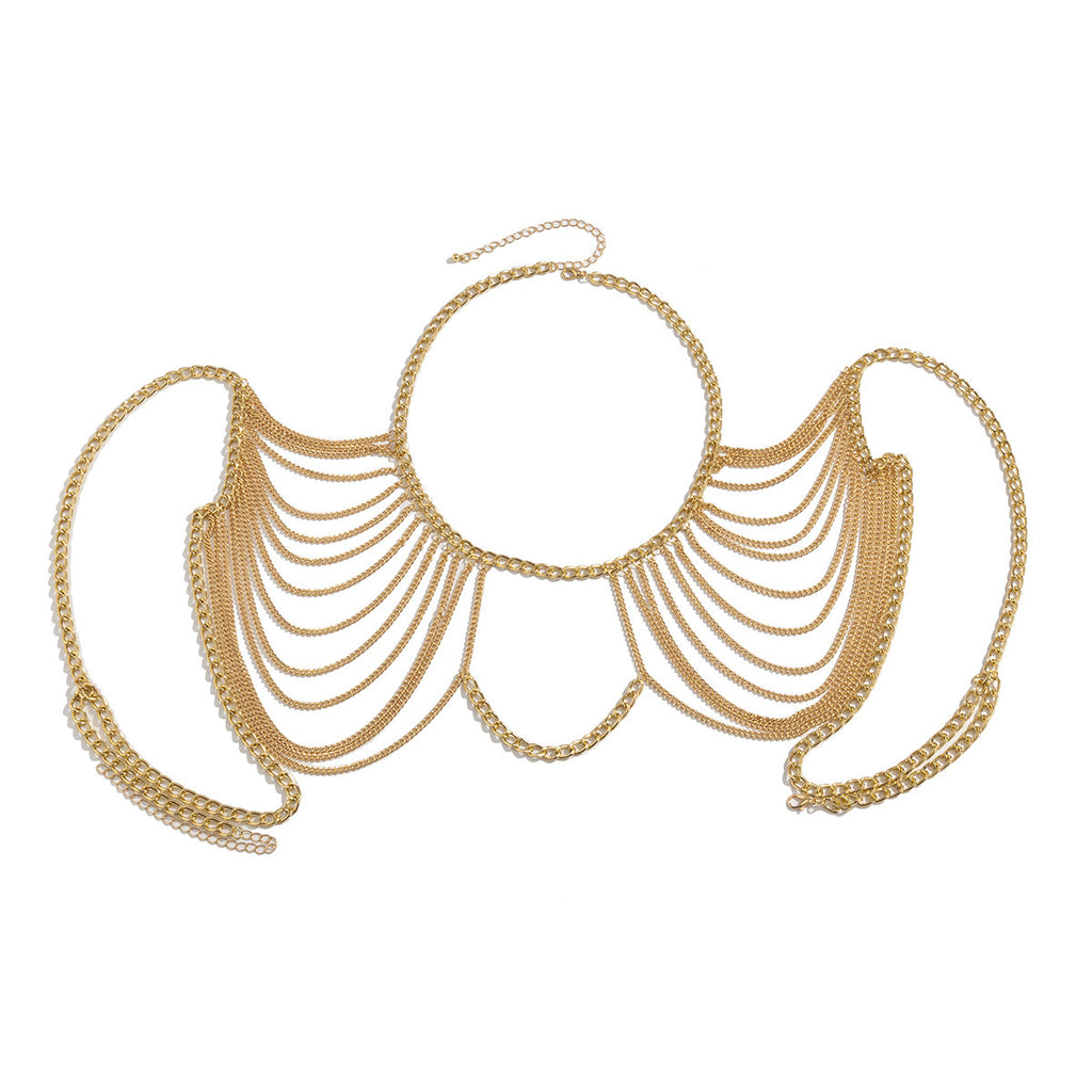 Cadena con borlas para el cuerpo, para mujer