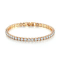 Round Full Diamond Tennis Chain Hip Hop Ear Accessories