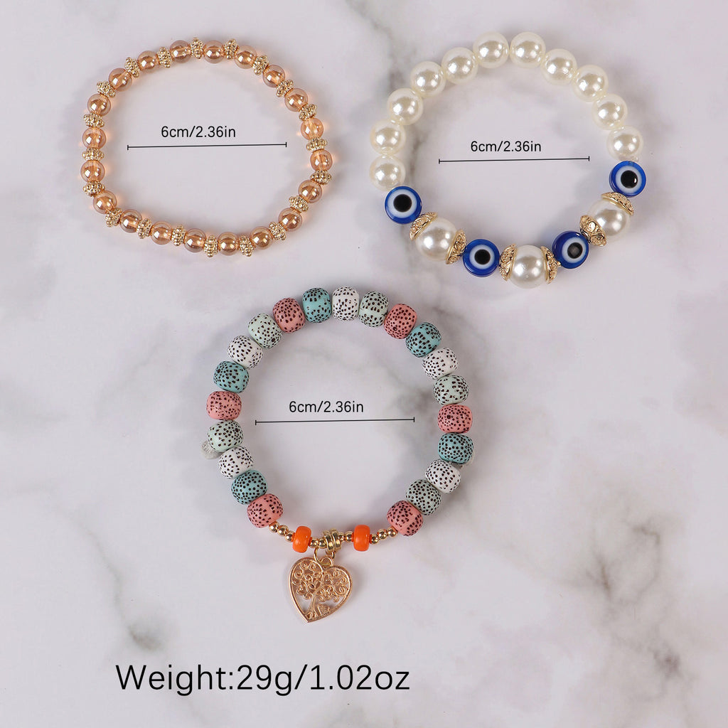 Pulsera con colgante Árbol de la Vida Ojo Bohemio