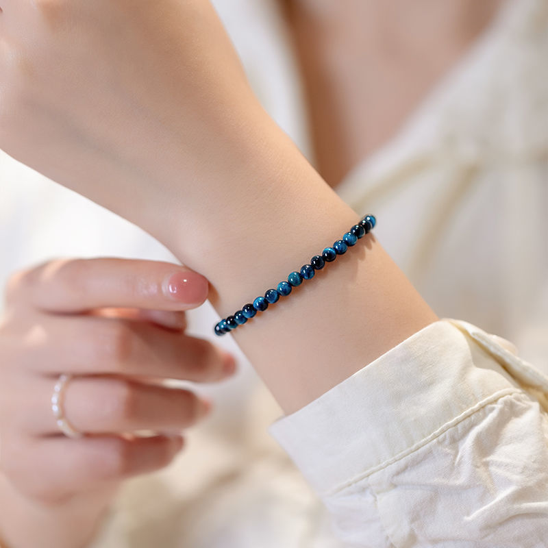 Neues natürliches blaues Tigerauge Freundin Geschenke Armband