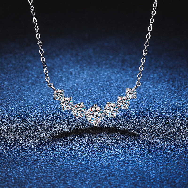 S925 Sterling-Silber-Anhänger Damenkette