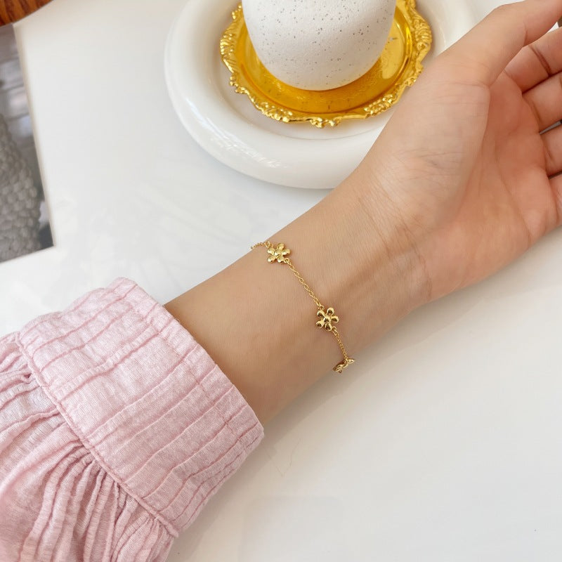 Gänseblümchen Kleine Blume Einzigartiges Und Exquisites Armband