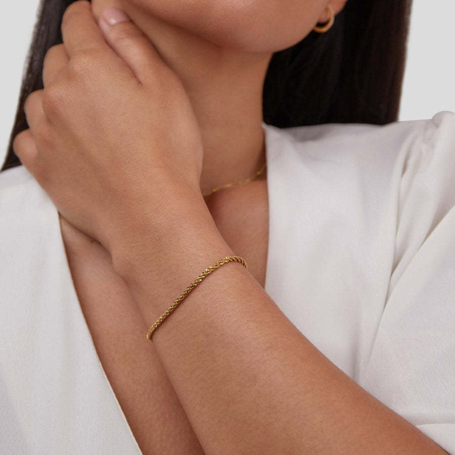 Pulsera de oro espumosa nueva de verano para mujer