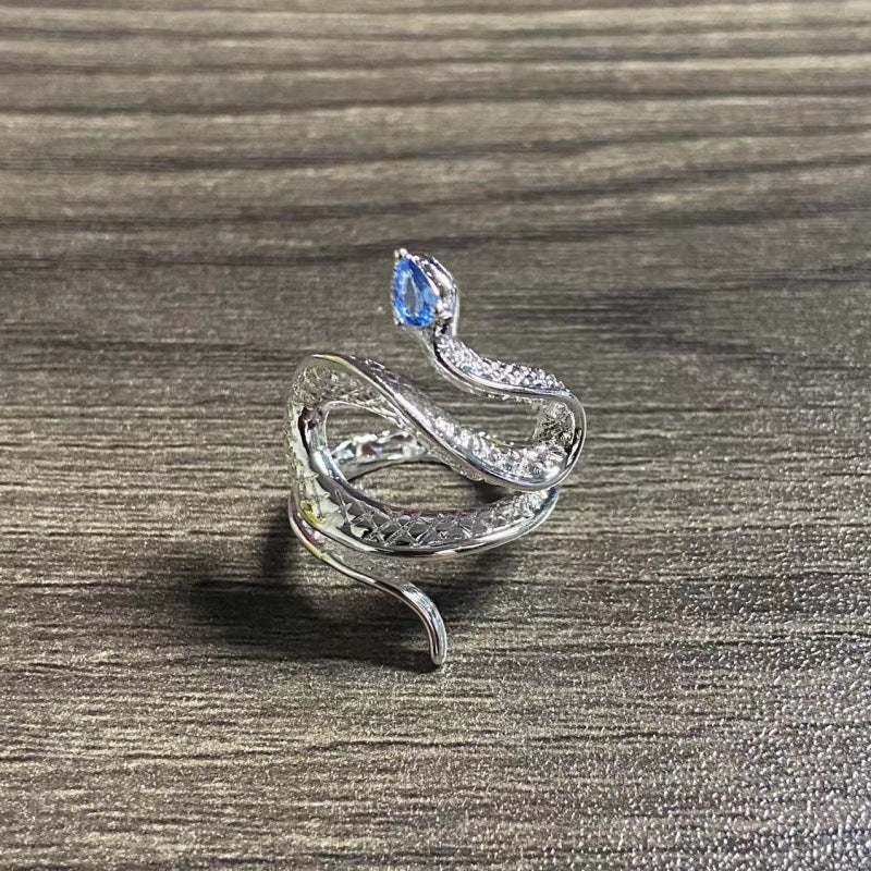 Damen Schlangenring Muster Hellseherisches Schlangen-Design Ringe
