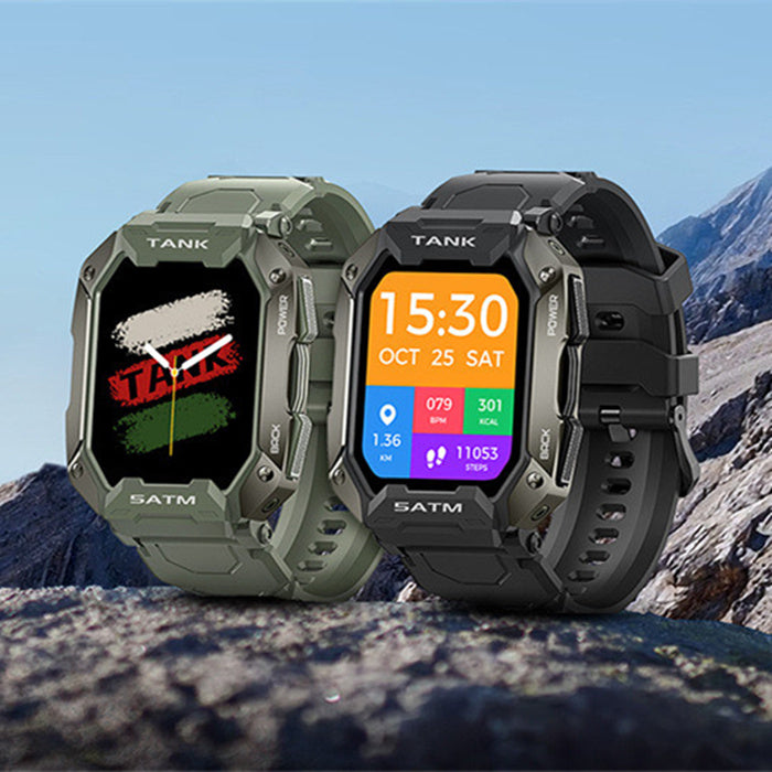 Outdoor Smartwatch 5ATM IP69K Wasserdicht Bluetooth