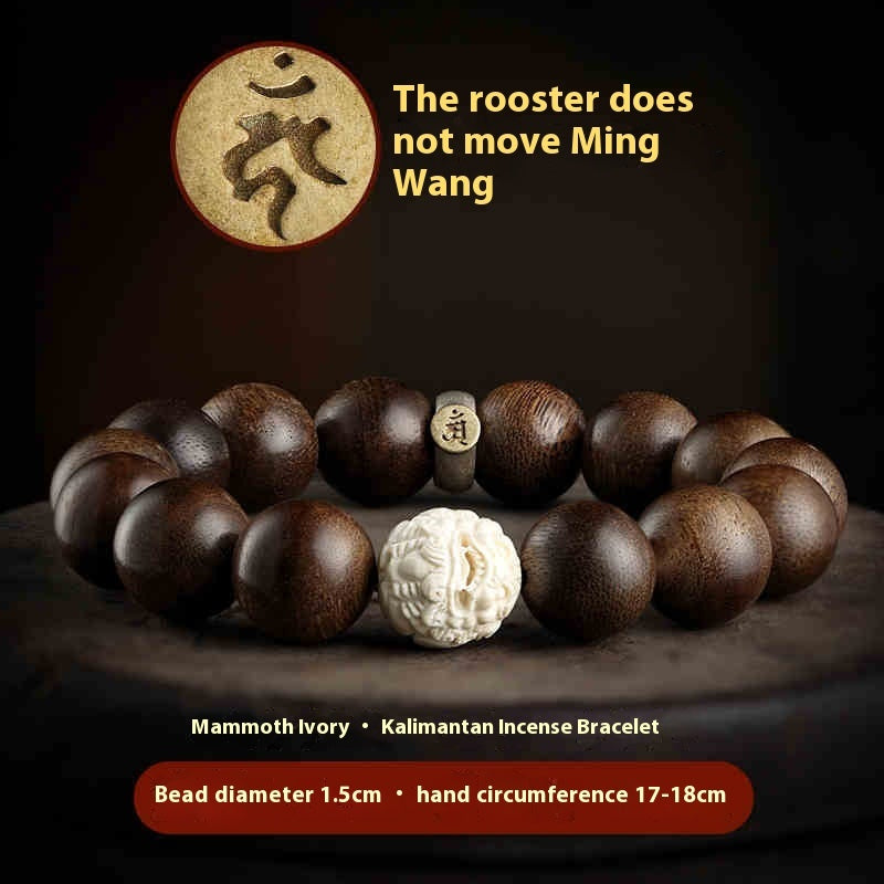 Pulsera de Agarwood Pulsera de Marfil de Mamut Buda para Mujer