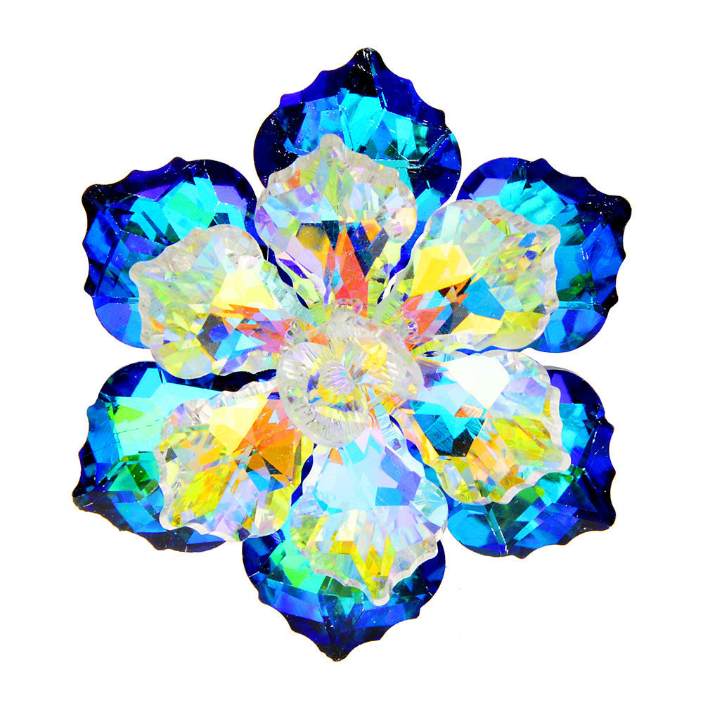 Kristallblumenbrosche Handgefertigte Corsage