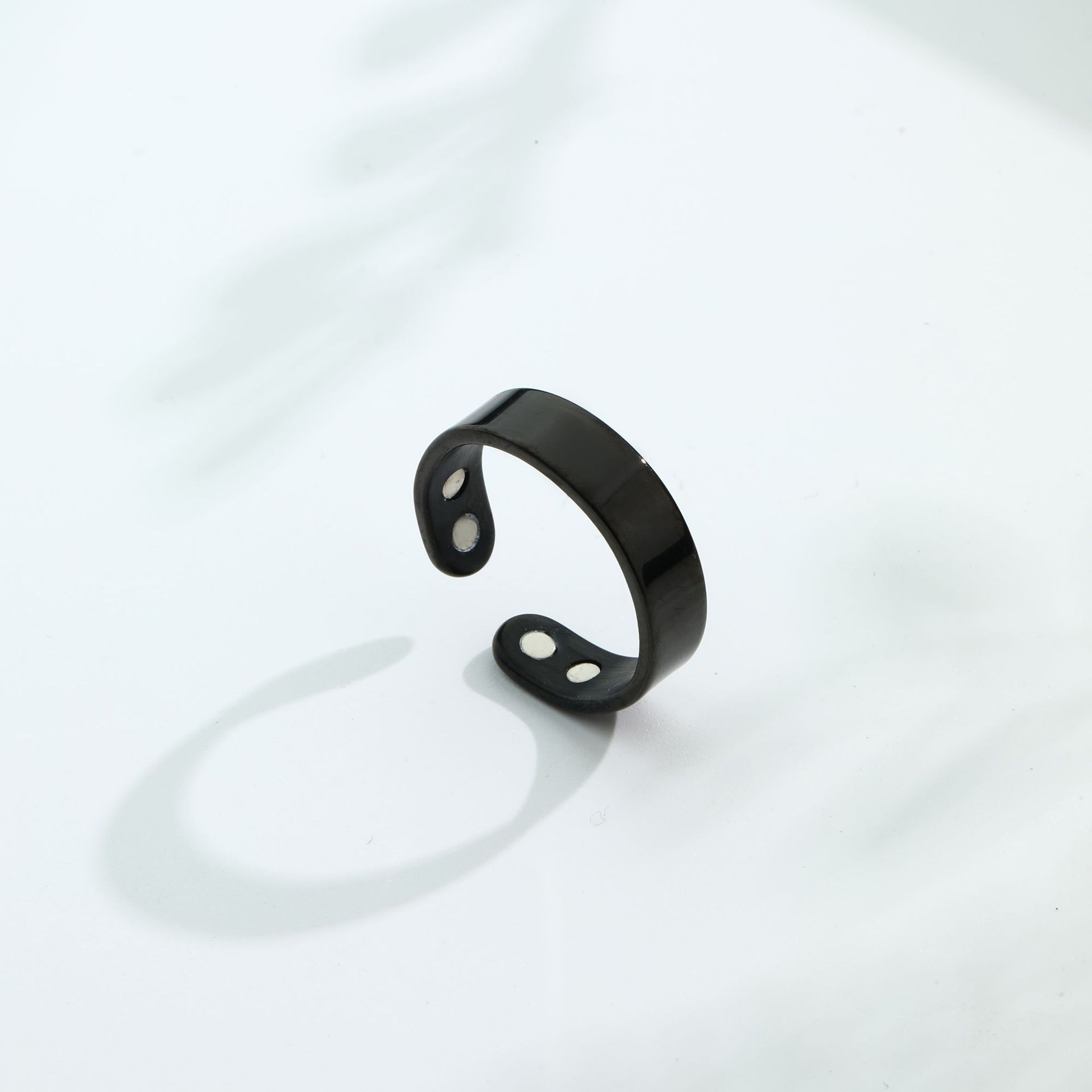 Anillo Antirronquidos Detener Ronquidos Ayuda Respiratoria Acupresión Tratamiento Antirronquidos Terapia Magnética Anillo de Dedo Saludable Joyería