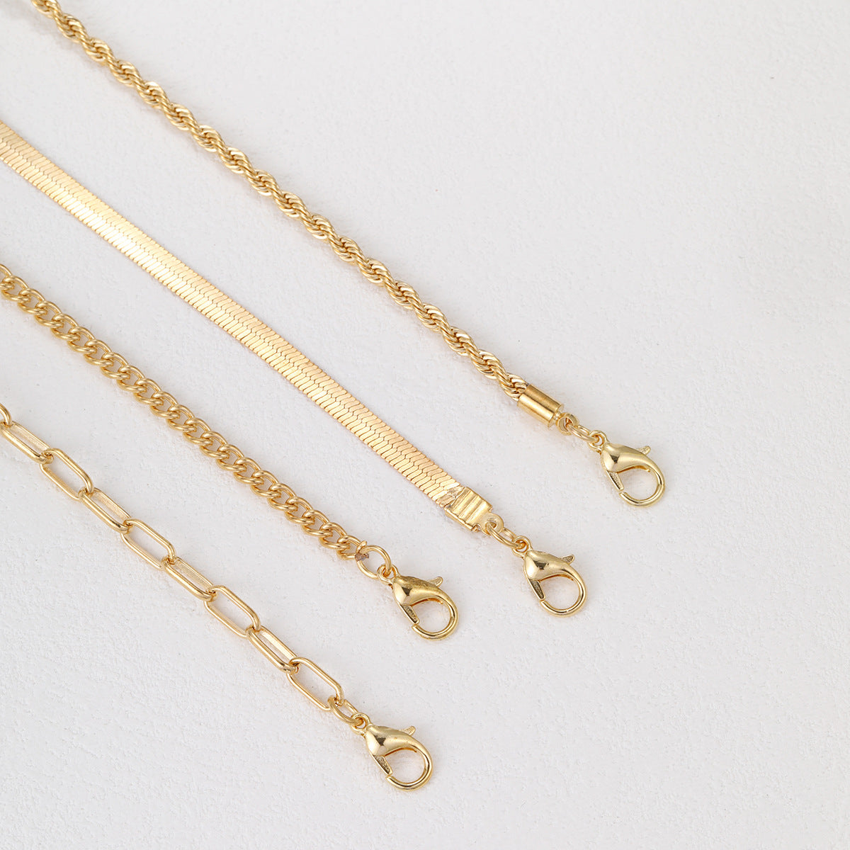 New Multi-layer Stacking Necklace Personality Chain Necklace Hip-hop Europe And The United States Cross-border Twist Chain Necklace Necklace