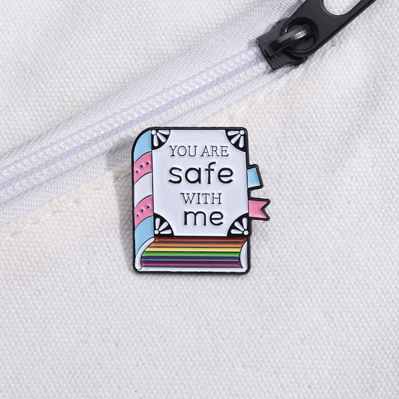 Broche de seguridad inspirador en inglés para libros