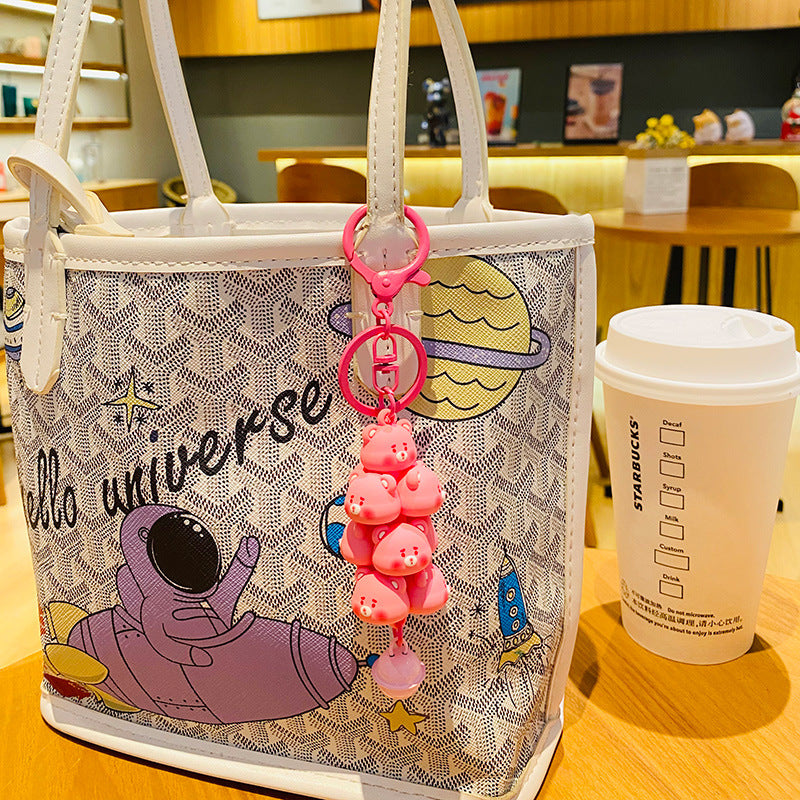 Car Chain Fashion Keychain A Pair Of Handbag Pendant