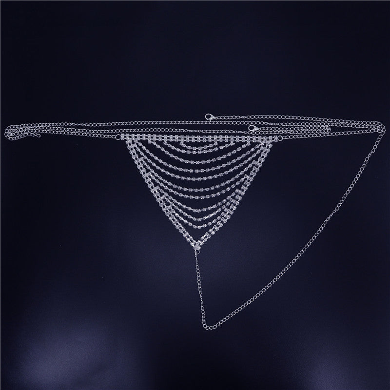 Conjunto de cadena para cuerpo de sujetador y bragas de moda