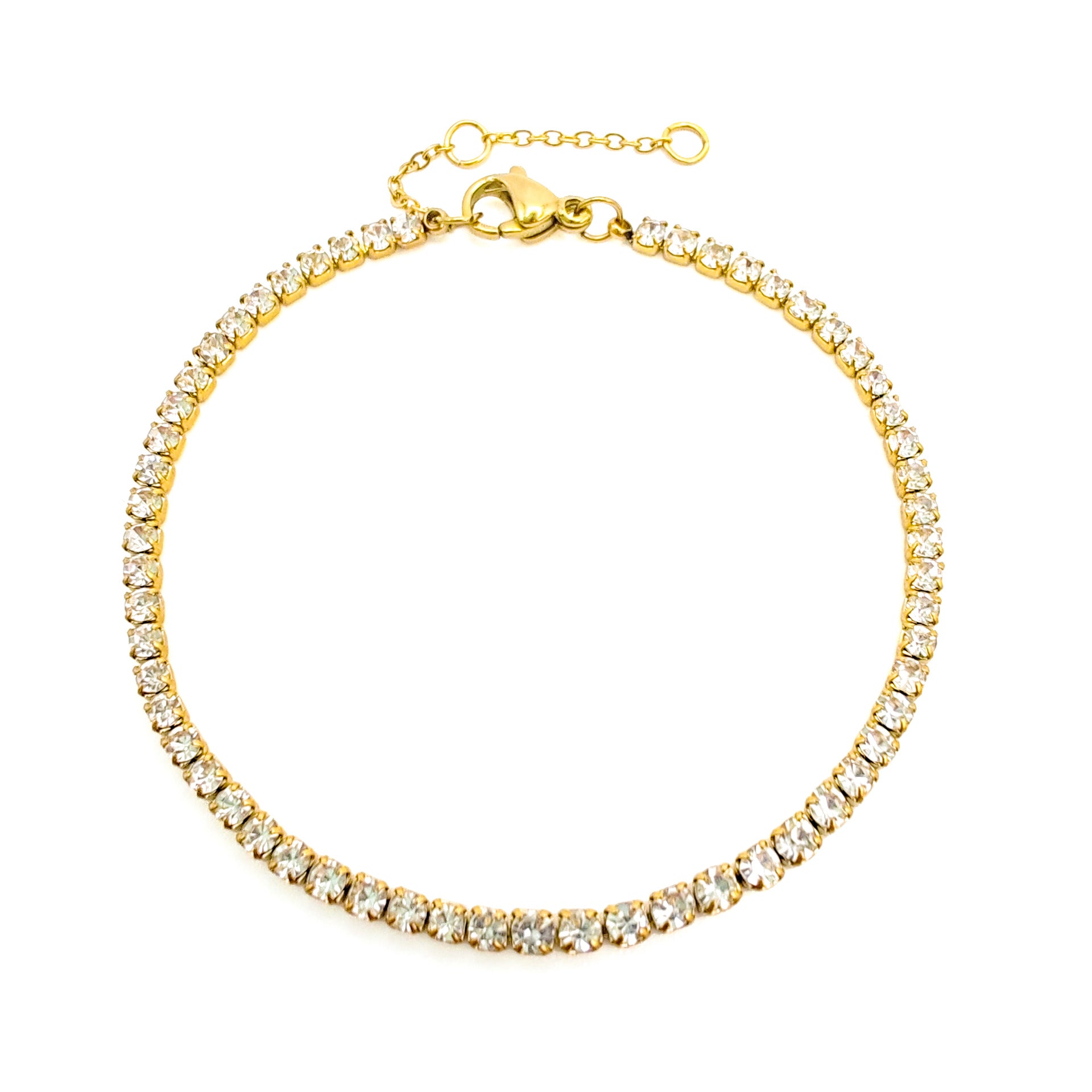 Women's Zircon Stainless Steel Rhinestone Bracelet