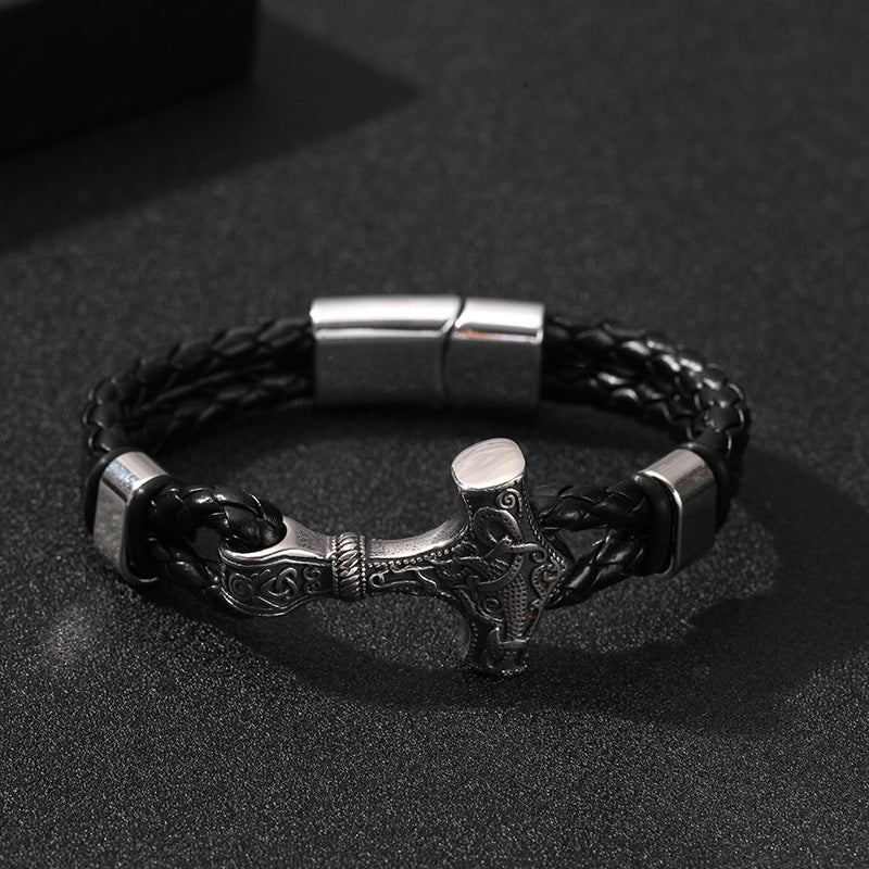 Pulsera con Hebilla Magnética de Aleación Geométrico