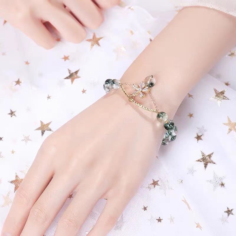 Pequeño diseño simple y próspero, pulsera de cristal con cuentas para una exitosa carrera