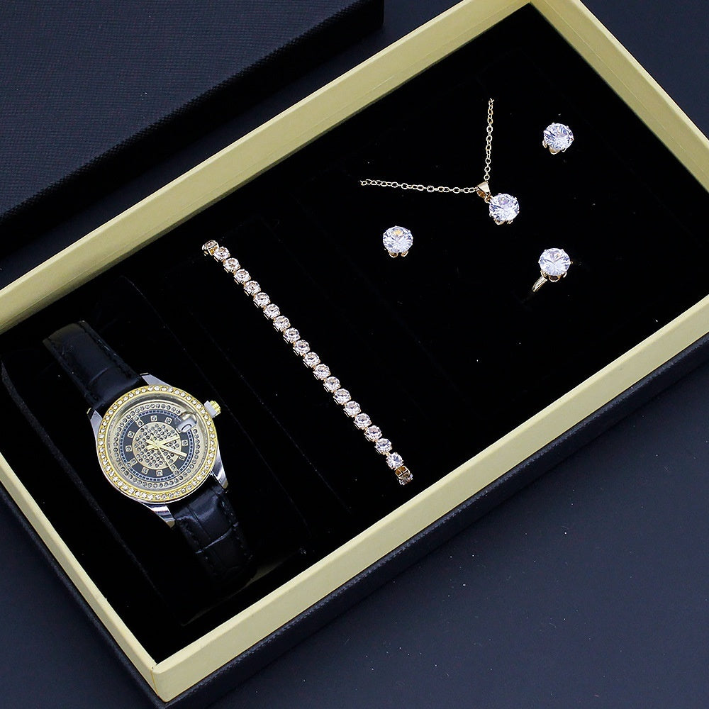 Neue Damenuhr Gut aussehendes grenzüberschreitendes Valentinstags-Uhrenschmuck-Set mit Dekoration