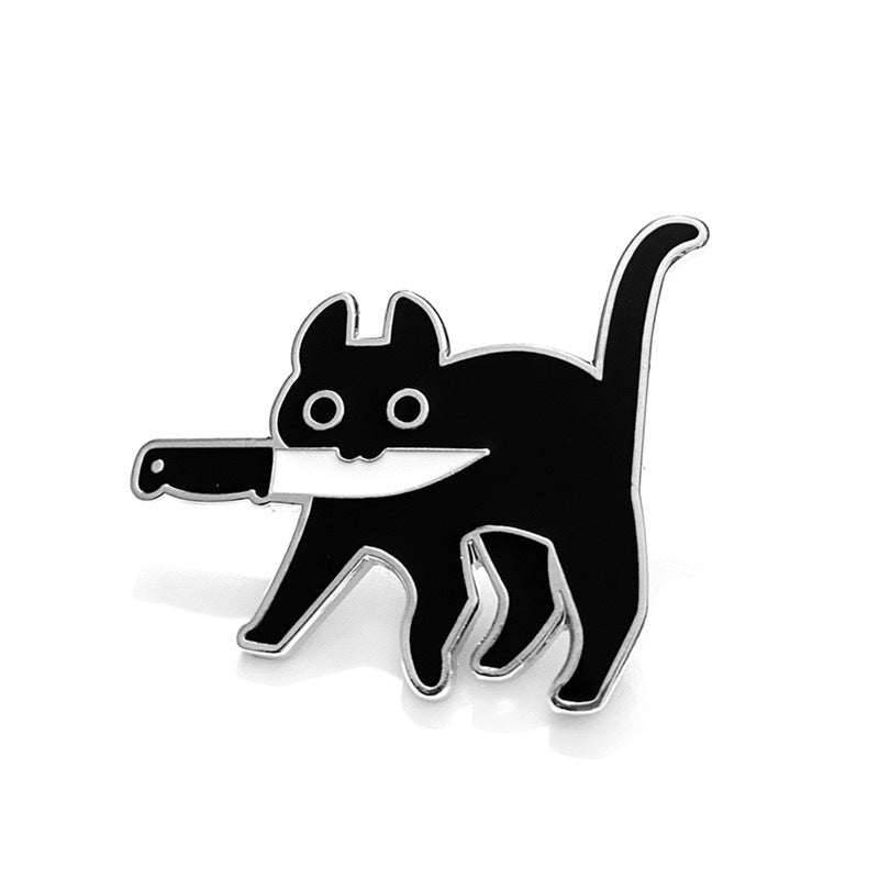 Halloween Cartoon Lustiger Geist Kürbis Metall Süßer Totenkopf Anstecknadel