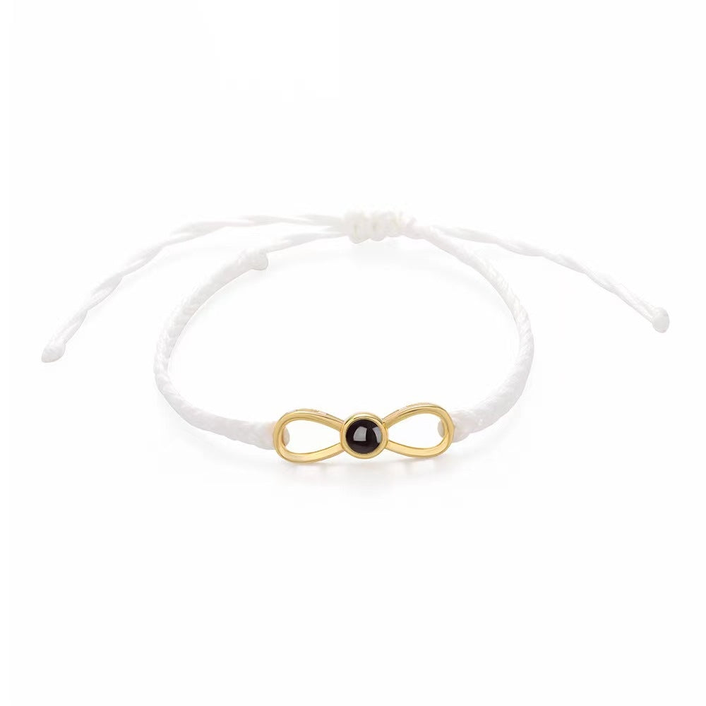 Korean Version Bow Weaving Projection Bracelet