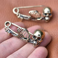 Halloween Vintage Skull Pin Clothes Brooch