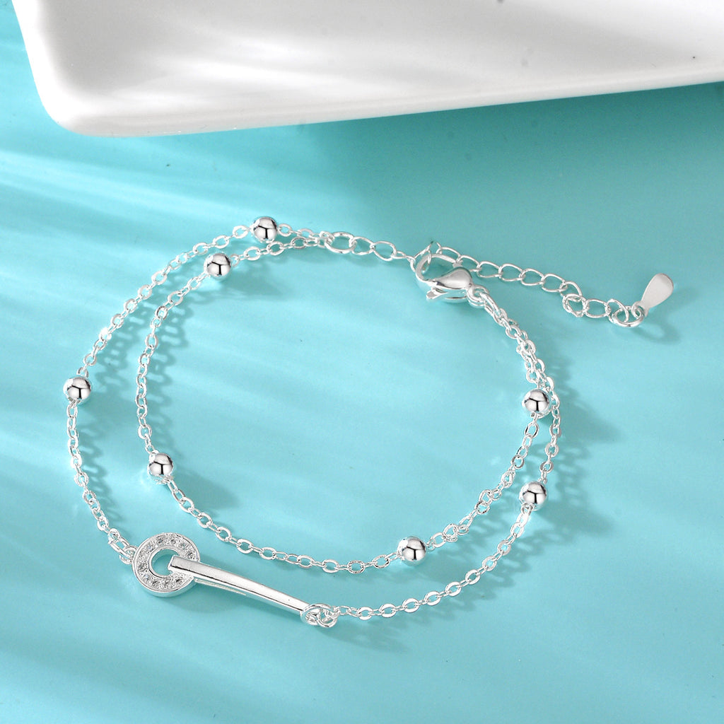 Doppellagiges Twin Ring Armband für Damen