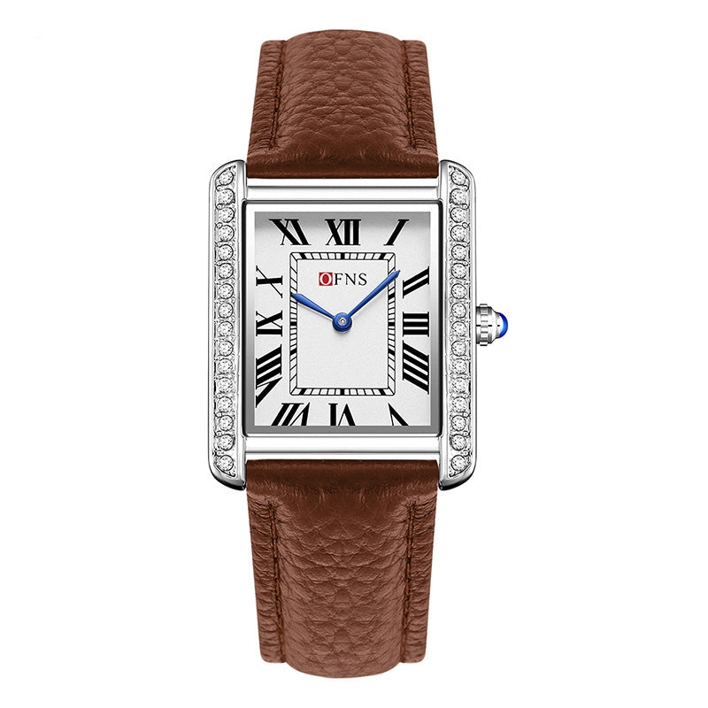 Retro Diamantbesetzte High-End Damen Quarzuhr Paar