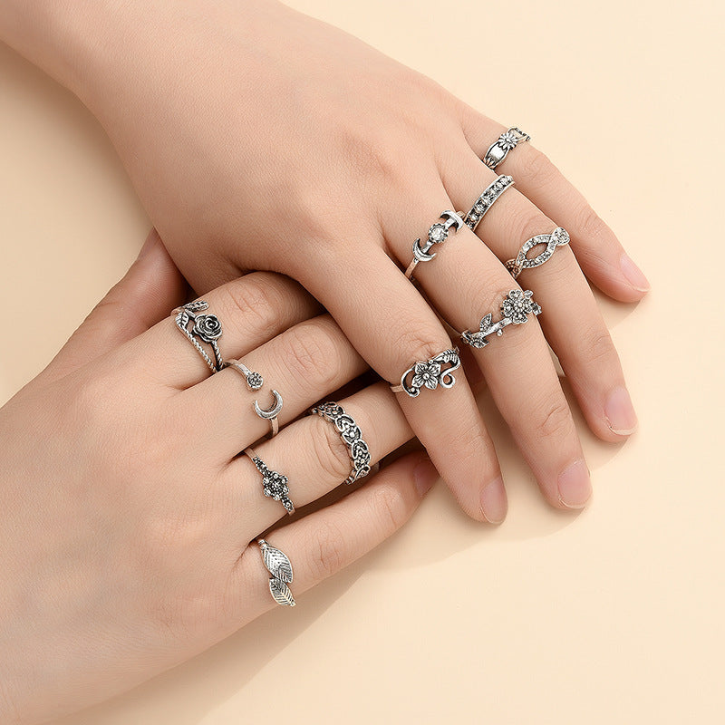 Ringe Europäische Und Amerikanische Mode Außenhandel Retro Blumen