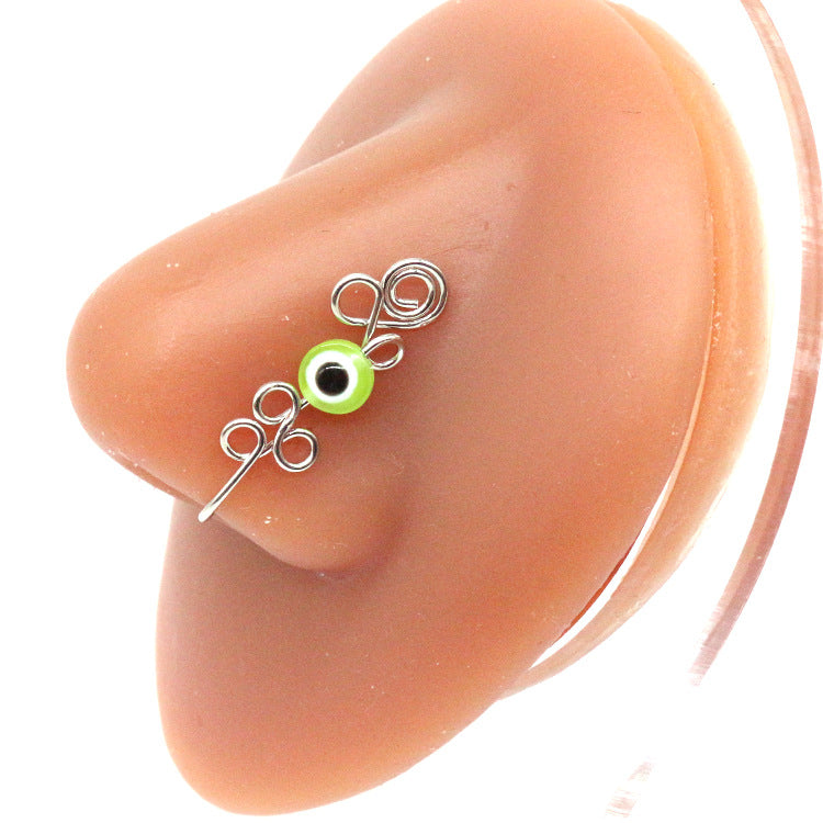 Anillo de nariz y ojos creativo sin perforaciones