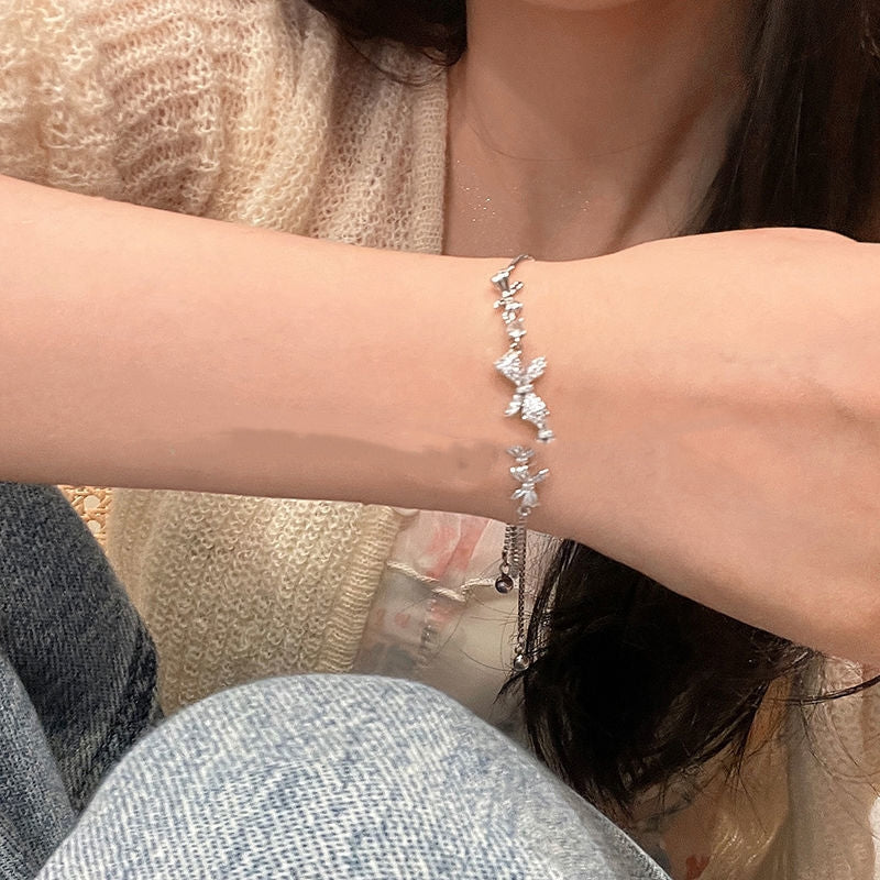 Zirkon-Bogen-verstellbares Armband zum Ziehen