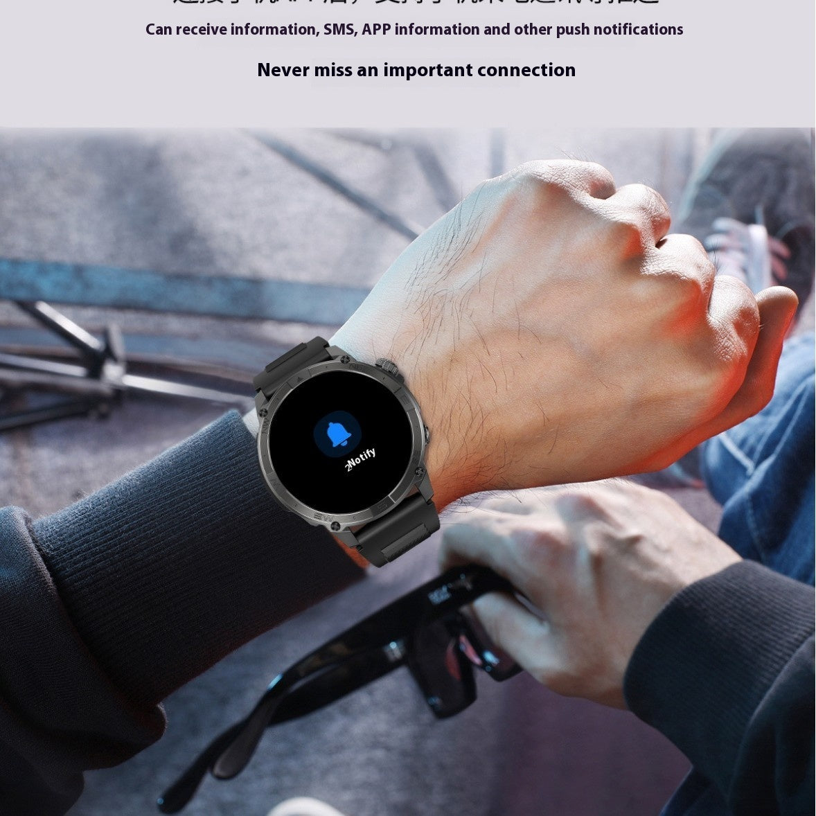 Multifunktionale Höhenmesserdruckkompass Herzfrequenz Blutsauerstoff Sport wasserdichte GPS Smartwatch