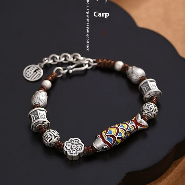 Shi Style Retro Ethnic Style Woven Ashore Carrying Strap