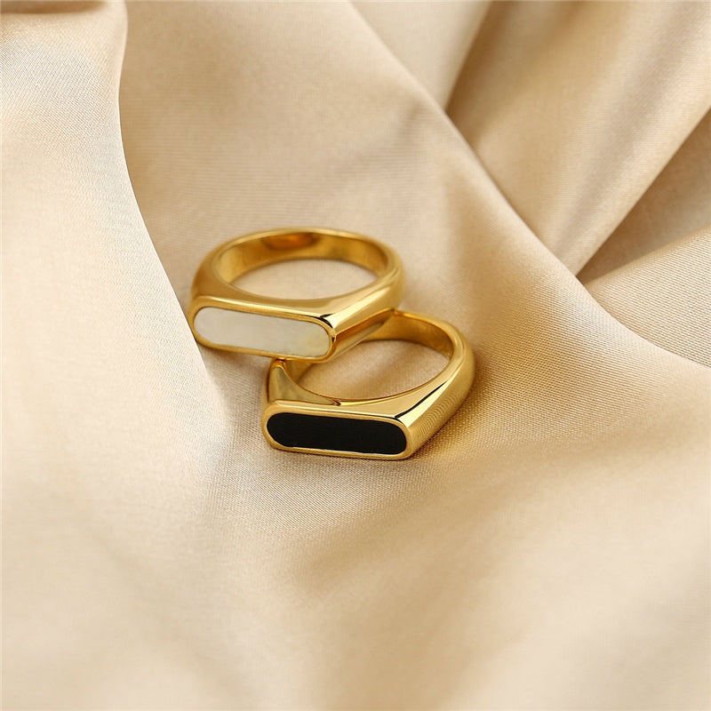18K Gold Plated Stainless Steel Chunky Ring