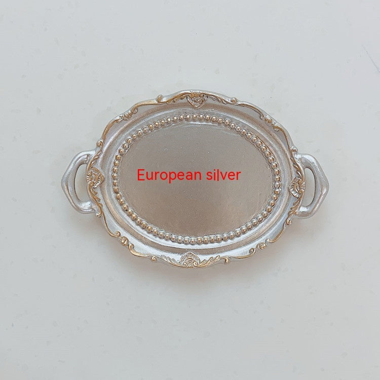 Kreativer Kerzenhalter aus Harz, Teller, Ohrringe, Halskette, Schmuck, Ornament