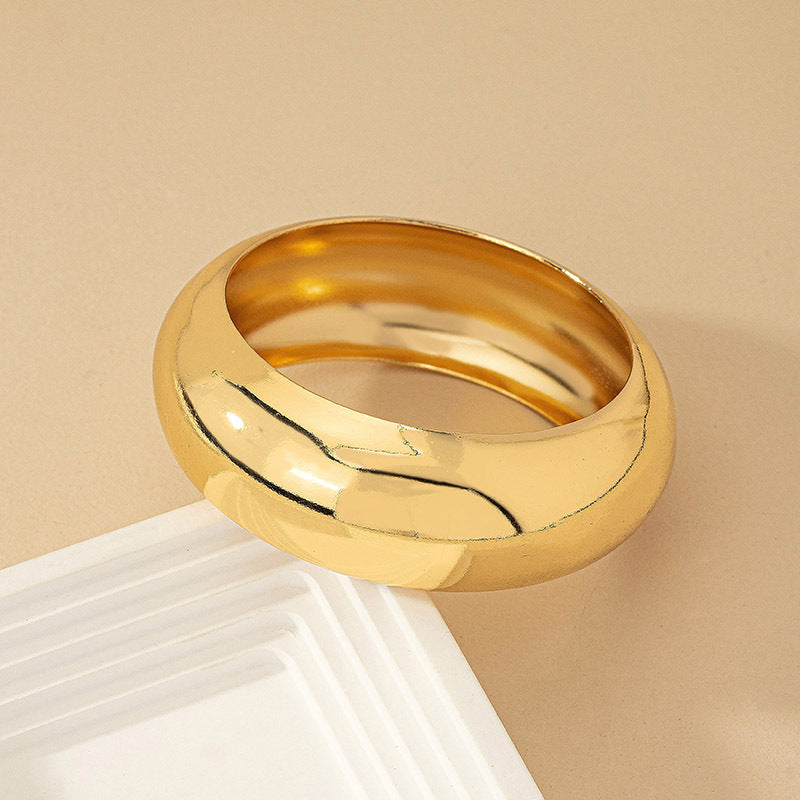 Pulsera de anillo con temperamento sencillo de estilo frío