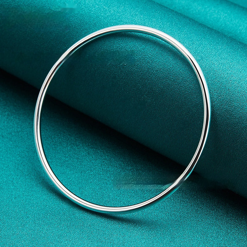 Silberschmuck 3mm Glattes Kreisarmband