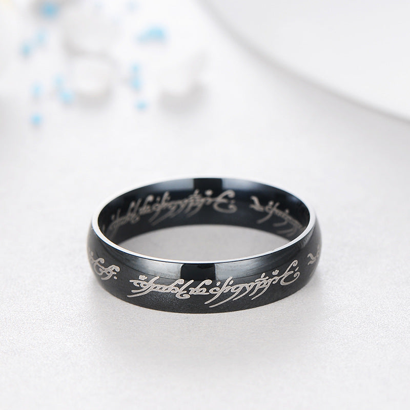 Titanstahl Der Herr Der Ringe Paarring
