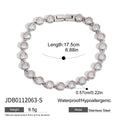 Stainless Steel Zircon Bracelet With A Light-luxury, High-end Feel