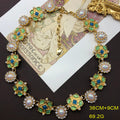 Blumen-Edelstein-Diamant-Halskette-Armband-Ohrstecker vergoldet Set