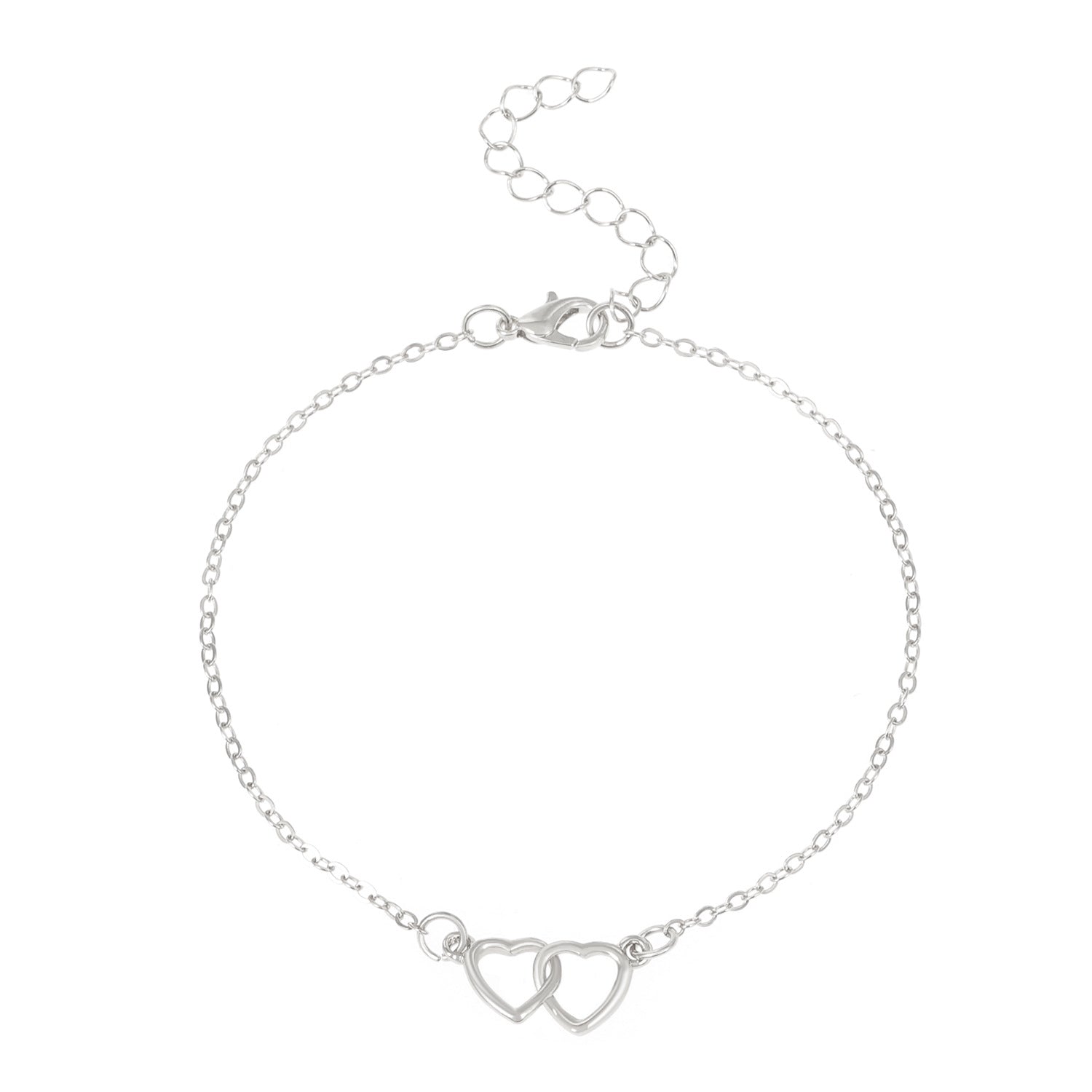 Tobillera de mujer de moda versátil con corazón