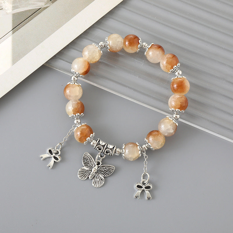 Pulsera de cristal elegante y combinable para mujer