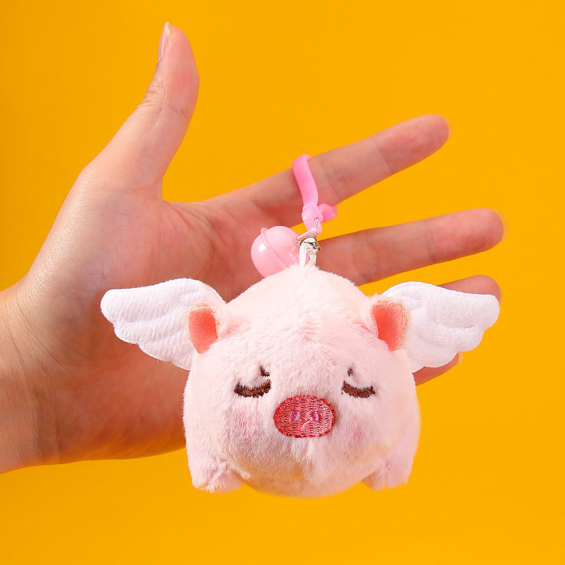 Llavero Gato Cola Moviéndose Cerdo Xiaofei Peluche