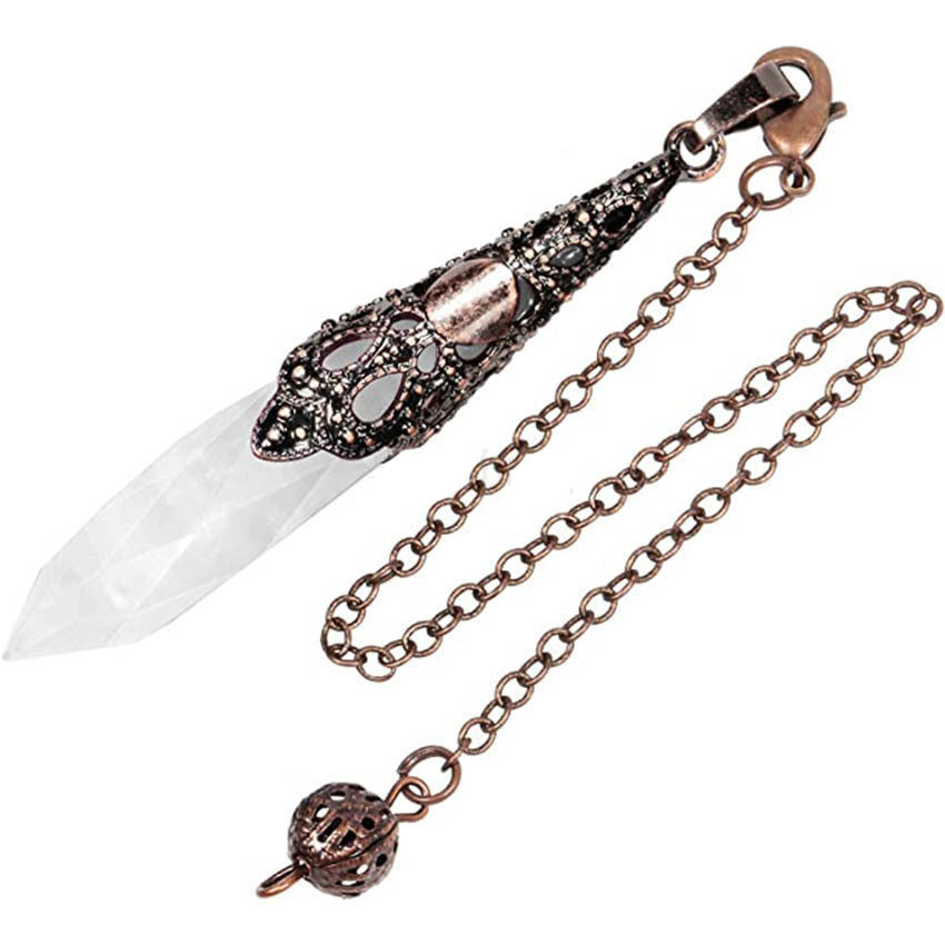 Anhänger aus natürlichem Diamantkristall in Säulenform