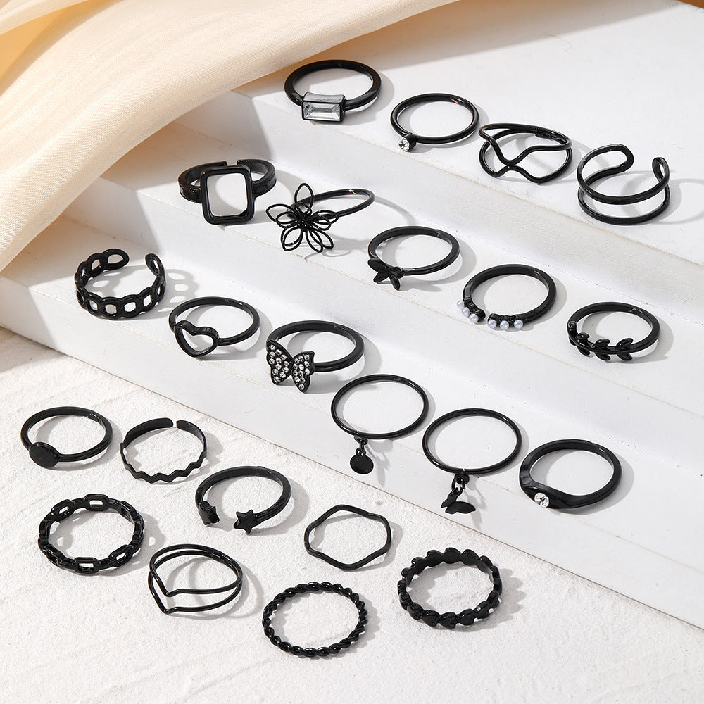Ring Damen Nischen Senior Knöchelring 23-teiliges Set