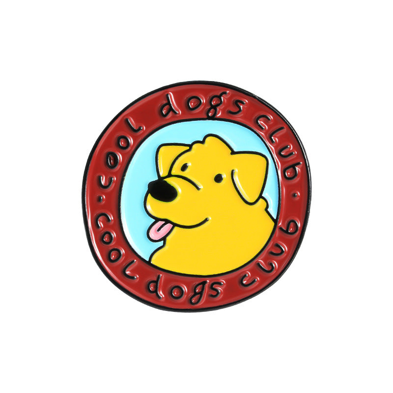 Bonito broche de patito amarillo de esmalte de dibujos animados