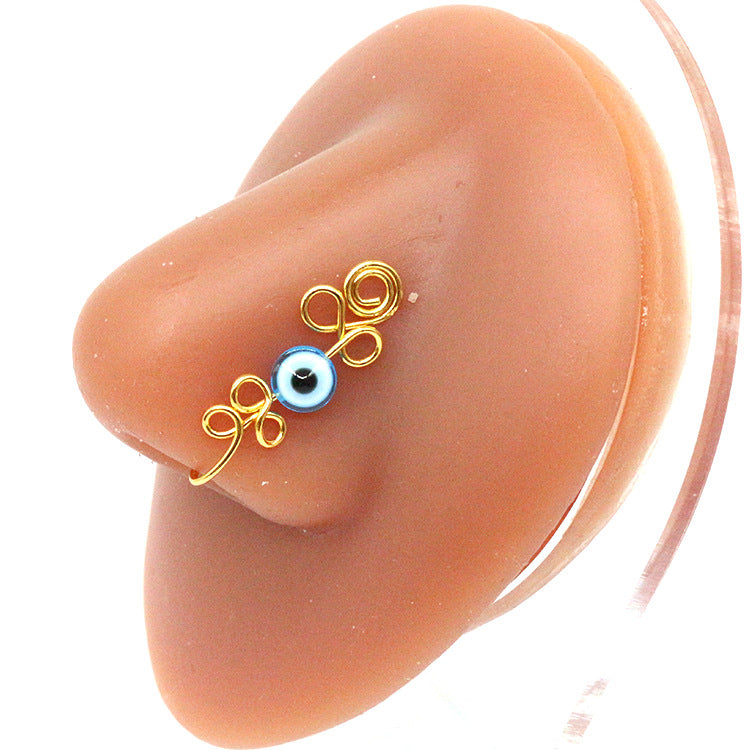 Anillo de nariz y ojos creativo sin perforaciones