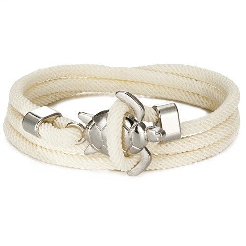 Pulsera de cuerda náutica ajustable de múltiples vueltas Serie Marina