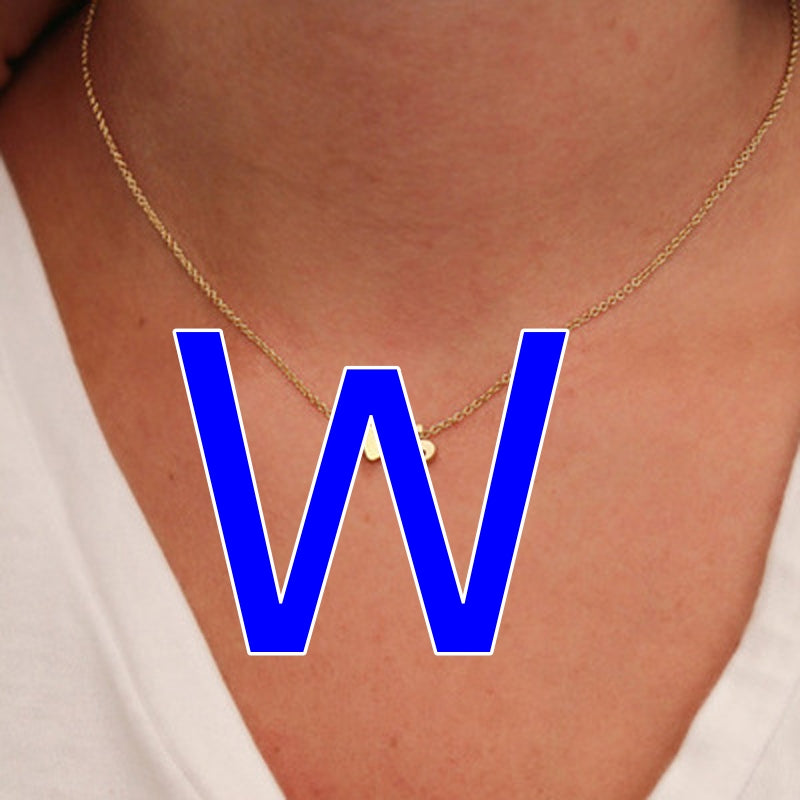 Fashion Exquisite Initial Gold And Silver Clavicle Chain