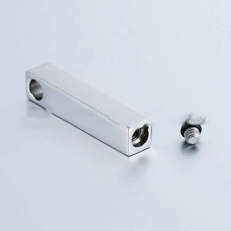 Gedenk-Tierhaare-Knochenasche-Halskette Mode-Parfümflasche-Accessoires Quader-Pfotenabdruck-Asche-Urne