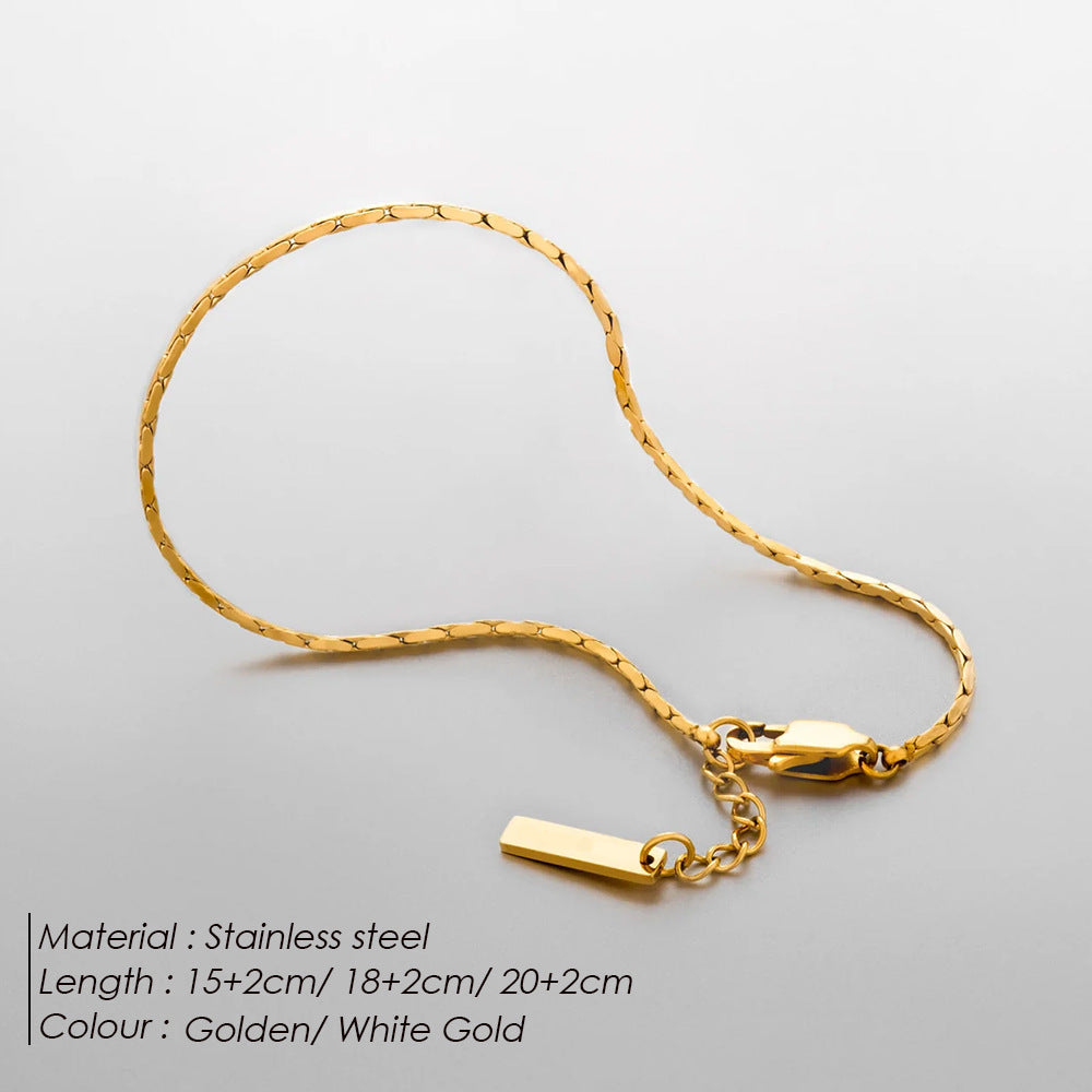 Pulsera de acero de titanio para hombre Diseño minimalista