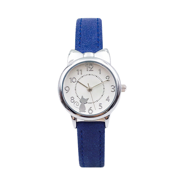 Reloj de pulsera para niñas, cuarzo, resistente al agua